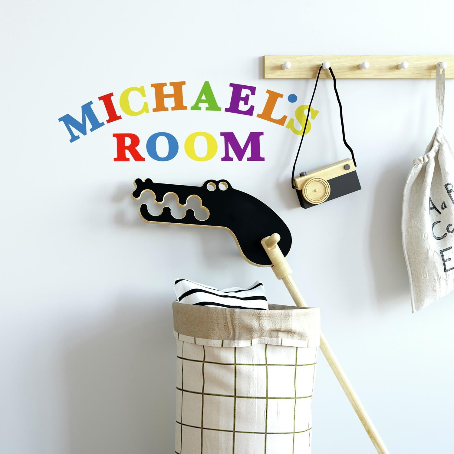 Personalized Kids Name for Bedroom Walls Kids Name Wall Stickers Decorative white Wooden Letters for Nursery & Kids Room price is per letter a-z. Kids Name Wall Letters