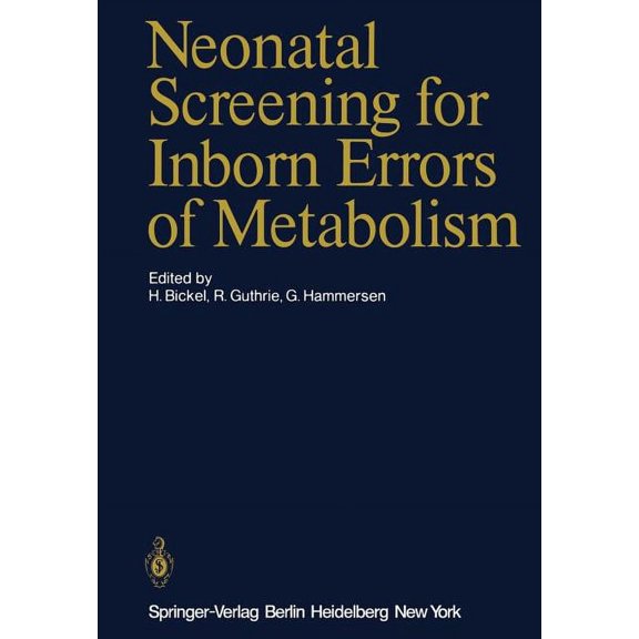 Neonatal Screening for Inborn Errors of Metabolism, (Paperback)
