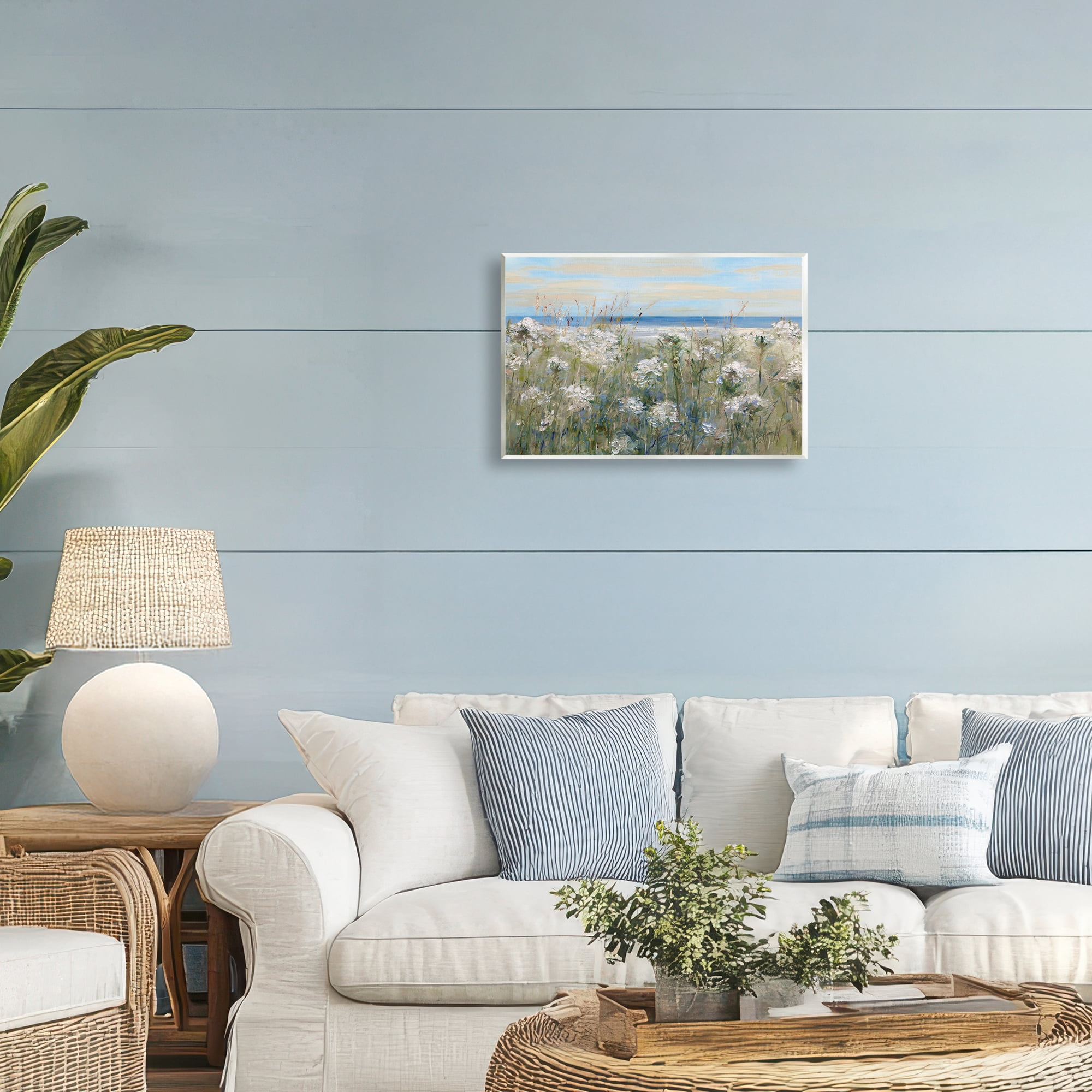 Stupell Industries Impressionist Seaside Meadow Wall Plaque Art, design by Sally Swatland