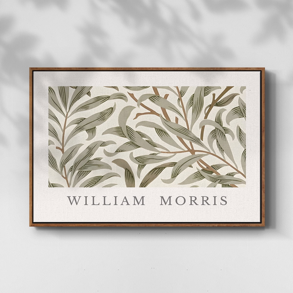 Vintage Botanical Print-LXIII By Wexford Home Framed in Walnut Wood Gallery Wrapped Canvas 27 in. x 41 in.