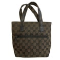 thumbnail image 1 of Pre-Owned GUCCI 1079 GG Pattern Handbag, Beige, Women's, 1 of 15