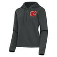 thumbnail image 2 of Women's Antigua  Pewter Calgary Flames Contemporary Quarter-Zip Hoodie, 2 of 3