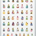 thumbnail image 4 of 35pcs-50pcs Cute Animal Stickers Nature Bottle Stickers Fantasy Drink Stickers Children Stickers for Notebooks Suitcase Luggage, 4 of 9