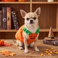 thumbnail image 3 of Clearance Cat & Dog Pumpkin Costumes Halloween Thanksgiving Pumpkin Jack-o'-lantern Animal Cosplay for Medium Dogs Holiday Decoration Pet Parties Dress up, 3 of 6