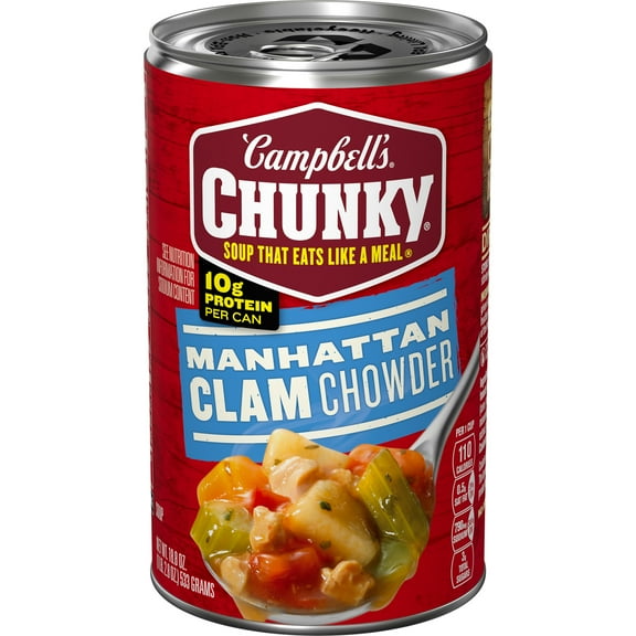 Campbell's Chunky Soup, Ready to Serve Manhattan Clam Chowder, 18.8 oz Can