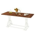 thumbnail image 2 of Uforic 70" Wood Dinner Table for 6-8 Person, Rectangular Kitchen Table with Metal Leg for Gathering, Meeting, Office Kitchen, Dining Living Room, Walnut, 2 of 8