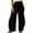 Black -AB02, variant on IYYVV Womens Balloon Pants Wide Leg Barrel Pants Baggy Trousers Elastic Waist Casual Lounge Travel Pants with Pockets Green XL