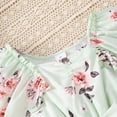 thumbnail image 5 of Floral Dress For GirlsSummer Dress For Girls Sundress Flutter Sleeve Dress A-Line Beach Easter Outfit Holiday Party Thanksgiving Casual Fashion Outfits #Green 9-10 Years, 5 of 8
