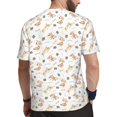 thumbnail image 2 of Wukai Dachshund Dog Puppy Print Men's Short-Sleeved Mesh T-Shirt,Quick-Dry Short Sleeve Workout T-Shirt-4X-Large, 2 of 8