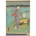 thumbnail image 3 of Toyokuni Utagawa 18x24 Black Modern Framed Museum Art Print Titled - Actor in Grey Costume with Red Trim (Late 18th Century - Early 19th Century), 3 of 5
