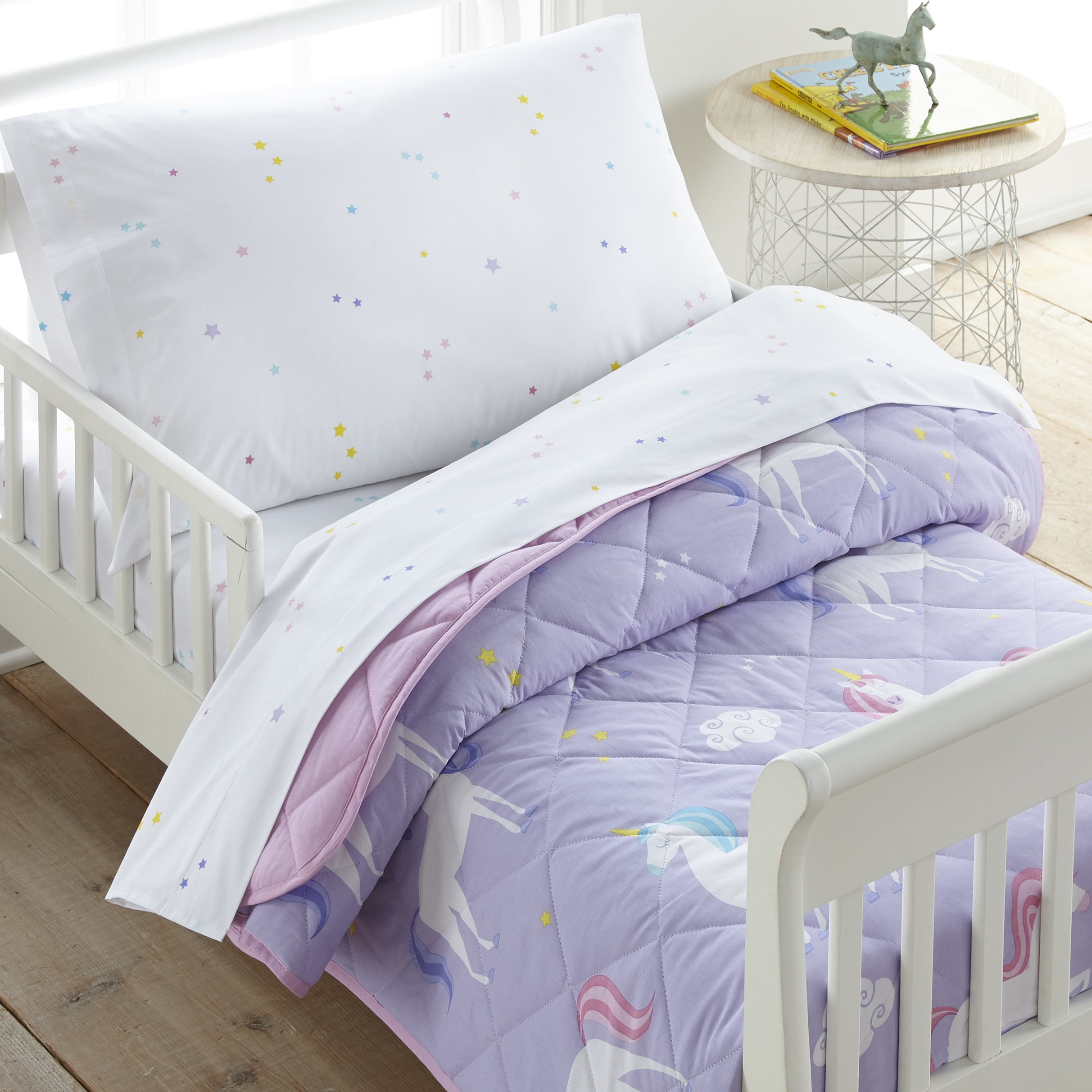 Wildkin Unicorn 4 pc Cotton Toddler Bed in a Bag - Walmart ...