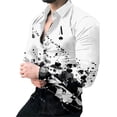 thumbnail image 1 of CAROOTU Chemise Décontractée à Manches Longues Imprimée Fine Mode Décontractée Couleur pour Hommes, 1 of 7