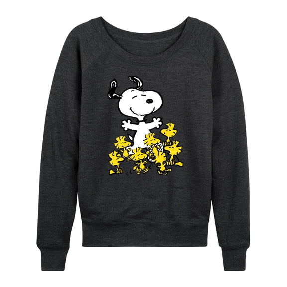Peanuts - Snoopy and Woodstocks - Women's French Terry Long Sleeve Pullover