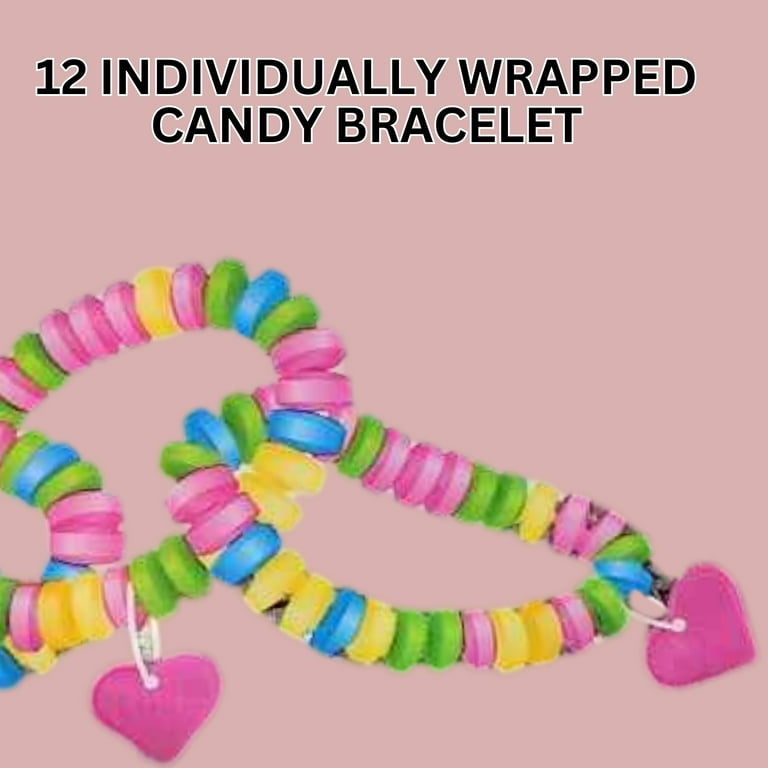 Coastal Bay Candy Bracelet 36 Ct Total, Individually Wrapped Heart
