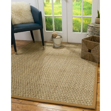 Natural Seagrass Rugs Natural Area Rugs, Hand-Crafted Optimum Natural Seagrass Rug 2'6