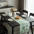 thumbnail image 2 of Green Floral Table Runner 70 Inches Long, Country Rustic Ombre Painting Art Watercolor Kitchen Coffee Dining Table Decoration for Home Party Birthday Wedding Home Decor 13x70 Inches, 2 of 8