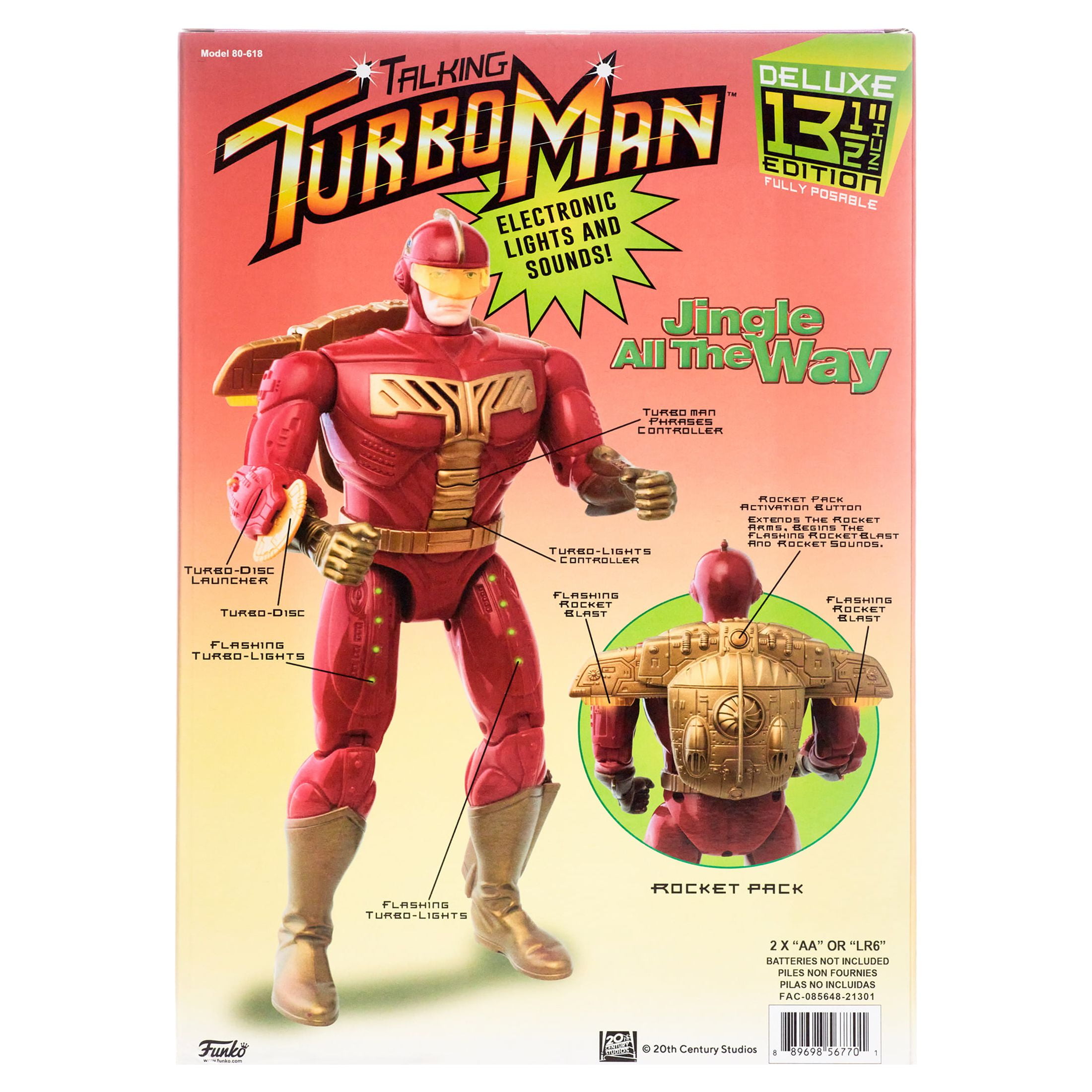 Funko Action Figure: Jingle All The Way - Turbo Man with Lights and Sounds  