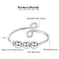 thumbnail image 4 of El Anillo De Ansiedad De Las Mujeres Gira Libremente El Regalo Del Anillo De Dedo Con Cuentas Para Amigos Y Familiares Serendint AP005707-00, 4 of 6