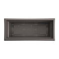 thumbnail image 7 of Bloem Veranda 26" Plastic Rectangular Deck Box Planter - UV-Resistant, Indoor/Outdoor, Peppercorn, 2-Pack, 7 of 7