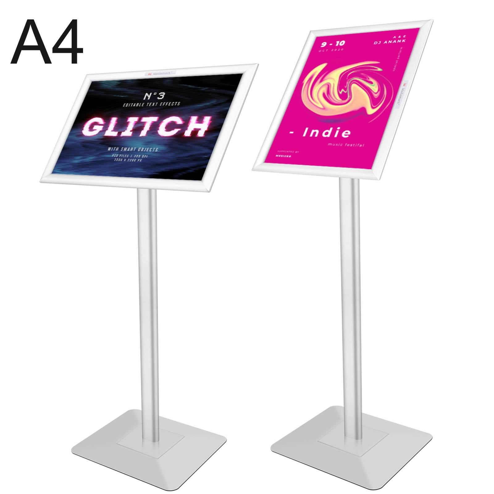 Portrait & Landscape A4/A3 Heavy Duty Double Sided Poster Display Floor Stand 
