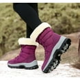 thumbnail image 3 of Womens Snow Boots Winter Fur Lined Waterproof Walking Boots Lightweight Outdoor Ankle Boots Ladies Warm Shoes Anti-Slip Mid Calf Boots, 3 of 16