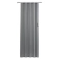 thumbnail image 2 of Spectrum Elite 48 in. x 80 in. Vinyl Accordion Folding Closet Door, Retractable Room Divider, Trim to Fit, Reversible, Satin Silver, 2 of 6