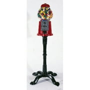 Home Carousel Gumball Candy Gum Vending Machine with Cast Iron Metal Stand Base