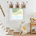 thumbnail image 6 of Valance Curtains for Kitchen Windows Spring Easter Cute Bunny Rod Pocket Valance Watercolor Egg in Basket Short Window Curtain Topper for Bedroom Living Room Bathroom 54x18in,1&nbsp;Panel, 6 of 9