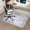 Gray Blue Abstract, variant on Office Chair Mat for Hardwood Floor, 35" x 47", Non-Slip Desk Chair Mat, Gray Blue Abstract
