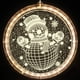thumbnail image 1 of Luz decorativa navideña para ventana, cadena de luces de fondo para exteriores, interiores, ventanas, caminos, patios, dormitorios, fiestas, paredes de vacaciones, blanco cálido (campana) Zhivalor HZ-056-2, 1 of 6