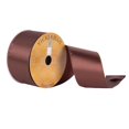 thumbnail image 1 of Vickerman Q170003 2.5 in. x 10 Yard Chocolate Satin Wired Edged Ribbon Edged Ribbon, 1 of 1