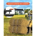 Clamp on Pallet Forks, Tractor Bucket Forks with Adjustable Stabilizer Bar, Quick Attach Pallet