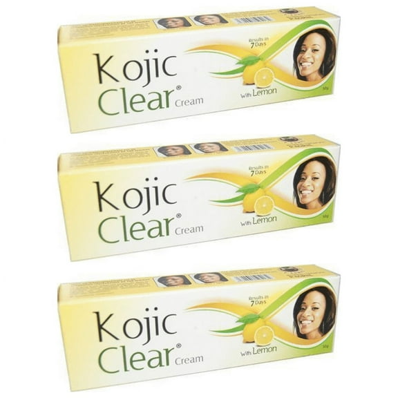 100% Authentic Kojic Clear Lemon cream Natural (Pack of 3)