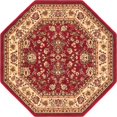 thumbnail image 1 of Unique Loom Sialk Hill Persian Floral Rug 5' x 5' Octagon Burgundy/Ivory, 1 of 2