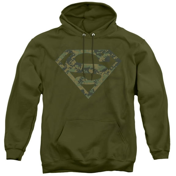 Superman - Marine Camo Shield - Pull-Over Hoodie - X-Large