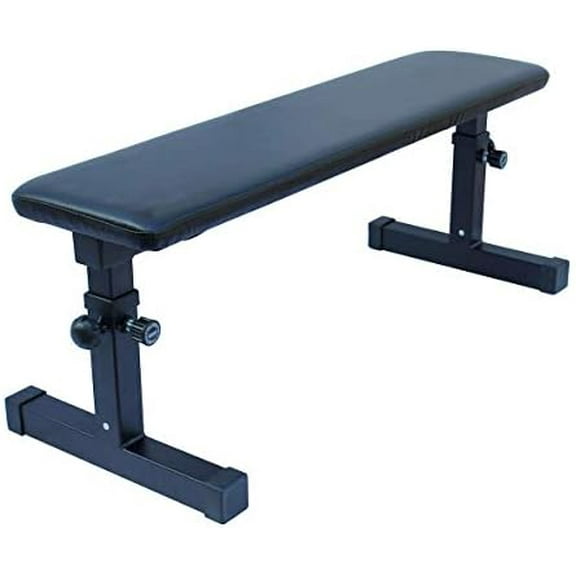 Height Adjustable Utility Flat Weight Bench (Black)$$Sport & Recreation Other