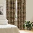 thumbnail image 2 of Ambesonne Zambia Curtains, Giraffe Skin Pattern, Pair of 28"x84", Redwood Pale Yellow, 2 of 5