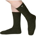 thumbnail image 5 of Polar Extreme Insulated Thermal Socks with Fleece Lining Pack of 2- Olive, 5 of 6