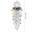 thumbnail image 3 of Crystal Cascade Christmas Light, Hanging Snowflake & Crystal LED Porch Decor, Christmas Hanging Decoration, for Porch & Window, Crystal Pendant(A), 3 of 7