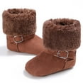 thumbnail image 5 of Girls Toddler Little Kid Warm Fur Winter Ankle Flat Snow Boot, 5 of 8