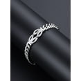 thumbnail image 5 of Bandmax 8.26'' Cuban Chain Bracelet for Men Women Stainless Steel Love Infinity Knot Bracelet Link Chain Gift with Specific Card for Your Love, 5 of 7