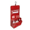 thumbnail image 2 of Cosmetics Storage Bag Travel Hanging Makeup Foldable Toiletry Bag Portable Bag Portable Foldable Toiletry Organizer Pouch, Red Star, 2 of 7