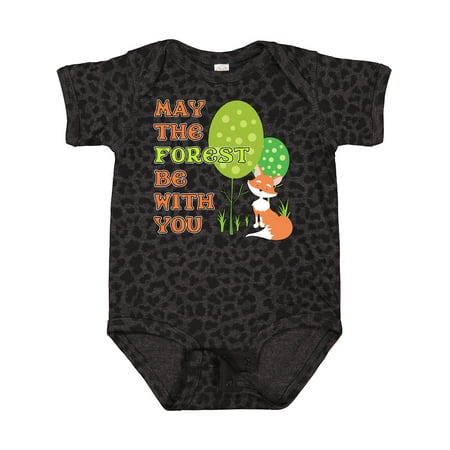 

Inktastic May the Forest Be with You- Cute Fox Gift Baby Boy or Baby Girl Bodysuit