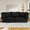 90.55" Black, variant on FFH 80" Convertible Sofa Bed, Sleeper Sofa with King Size Bed Mattress, Chenille 3 Seater Sofa for Living Room, Beige