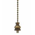 thumbnail image 2 of Finial Showcase FanDapter Antique Brass Ceiling Fan Pull, 2 of 4