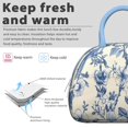 thumbnail image 3 of Reusable Floral Lnsulated Lunch Bag for Women & Men - Leakproof Water-Resistant Cooler Tote, Large Capacity for Work,Travel,Picnic,Beach & Office., 3 of 4