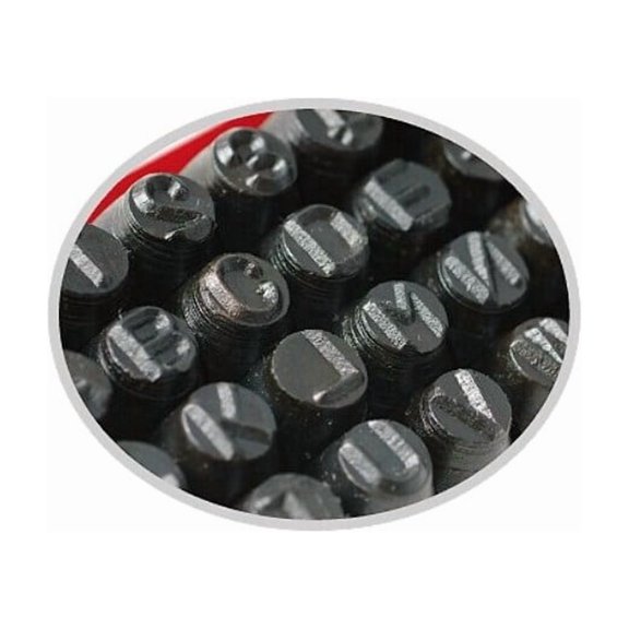 Hhip 1/4 Width Number & Letter Stamp Set 0-9 And A-Z 8016-0004