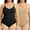 2 Black+Beige, variant on ANYFIT WEAR Plus Size Women's Shapewear Bodysuit Tummy Control Full Body Shaper Sculpting Snatched Waist Body Suit
