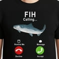 thumbnail image 3 of Fih Calling Remind Me Message Decline Accept Phone Call Fish T-Shirt – Retro Humor Theme – Novelty Gift, 3 of 6