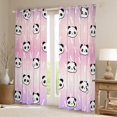 thumbnail image 2 of jejeloiu Gradient Pink Purple Curtains Pack of 2 (42x84 Each),Cute Cartoon Panda Curtains Blackout,Zoo Animal Bedroom Curtains For Teens,Luxury Bedroom Decor, 2 of 6